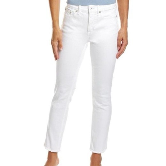 Vineyard Vines Jamie High-Rise Straight Crop White Jeans size 32 - Picture 1 of 10